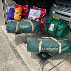 タープのみ取引決定！キャンプ用品 コールマンタープと折りたたみ椅子