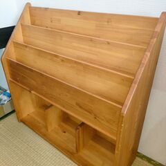 ロングセラー天然木の絵本棚