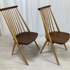 美品】【柏木工 シビル】 ダイニングチェア ウォールナット+オーク材