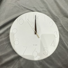 【お取引中】時計 白 壁掛け時計