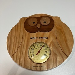 フクロウの温度計　