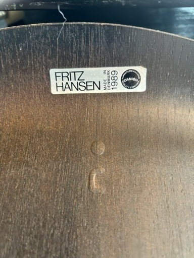 FRITZ HANSEN セブンチェア中古4脚（黒）