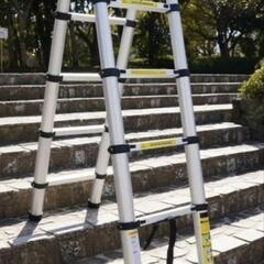 購入決まりました はしご 伸縮 3.8m 折りたたみ 150kg家庭用 業務用 
