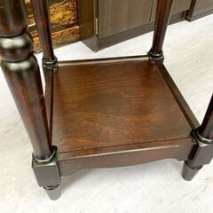 北海道民芸家具 サイドテーブル 幅41x奥行41x高さ70cm 花台 飾り