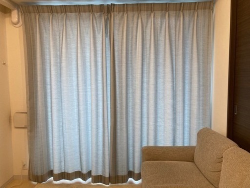 unico カーテン 2セット QUPLE グレー 既製ドレープ COGUON(コグオン