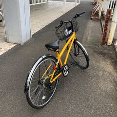 ☆ジモティ割あり☆ 軽快車 26インチ 黄 クリーニング済み SJ2733の 