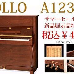 【秋のピアノフェア　】新品展示品アポロA123WNC　日本製