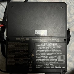 絶縁抵抗計を売ります。