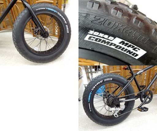 ファットバイク BRONX CYCLES 7速 20×4.0インチ チョッパーハンドル ファットバイク BRONX CYCLES 7速 20×4.0インチ チョッパーハンドル