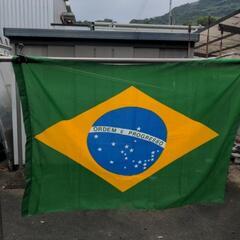 （お話し中）ブラジル　国旗　約900✕1300