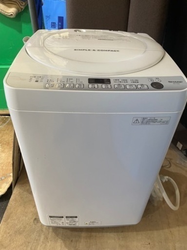 2017年製シャープ洗濯機7.0k中古品京都市内配送可能