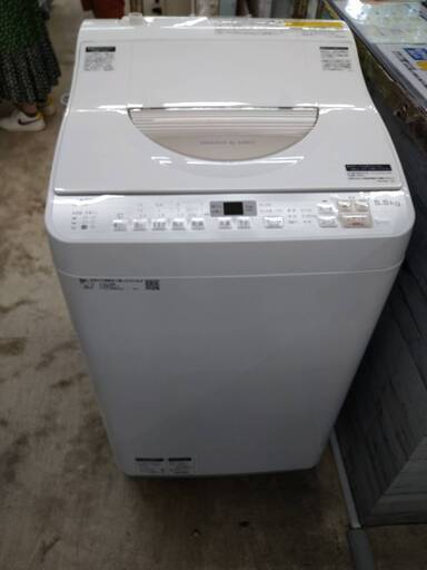 人気モデル2018年製 シャープ SHARP ES-TX5B タテ型洗濯乾燥機 5.5kg/3.5kg 8622