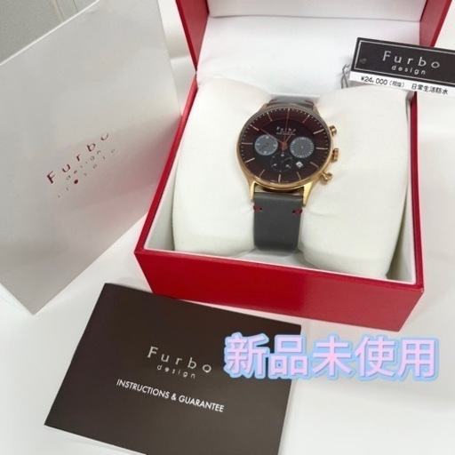 【新品】Furbo フルボ フルボデザイン 腕時計 ソーラーチャージ F751PBRGY メンズウォッチ グレー ゴールド