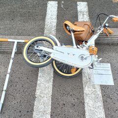 ベビー・子供用品買取販売キッズモール湘南/people/１４インチ折りたたみ子供自転車／押し手棒付き ベビー・子供用品買取販売キッズモール湘南/people/14インチ