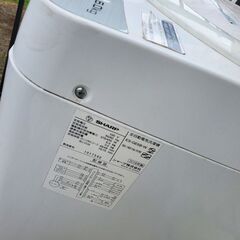 【8/6～11引取限定】2018年 SHARP 洗濯機 6.0kg