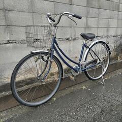 自転車　ネイビー　26インチ