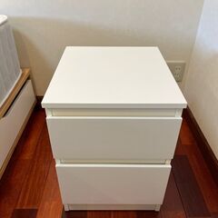 IKEA KULLEN クレン チェスト（引き出し×2) ホワイ...