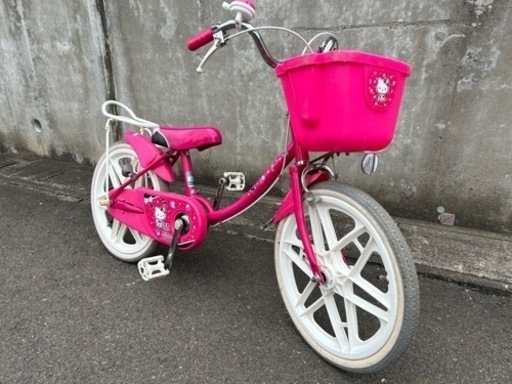 ブリジストン　18インチ　子ども用自転車　キティちゃんコラボ