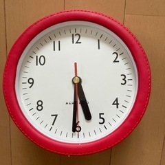 MAMAIKUKO 掛け時計　置き時計　赤