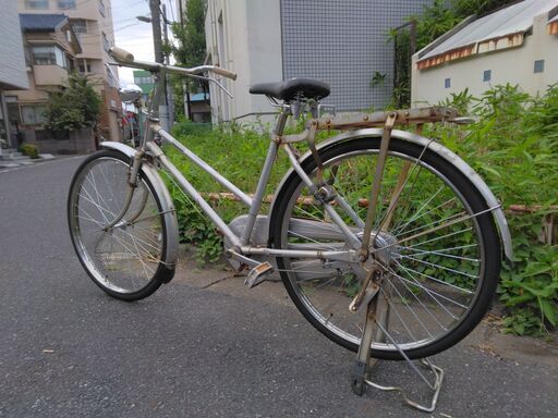 美品　郵便自転車　26インチ　自転車　レトロ　ロッドブレーキ郵便自転車