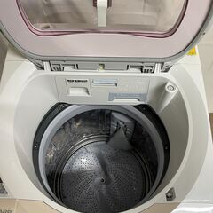 北見市発】シャープ SHARP 電気洗濯乾燥機 ES-TX8AKS 2017年製 白 8kg (