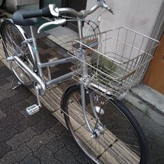 [BRIDGESTONE] CASLONG(キャスロング)S型 27吋 シティーサイクル 内装3段/点灯虫/シルバー
