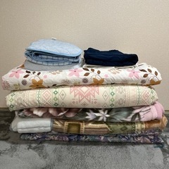シングル 寝具セット(冷感シーツやベットパット、毛布、敷布団)