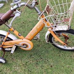 幼児用自転車 中古 オレンジ 14インチ