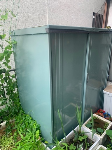 高160ｃｍ横１５２ｃｍ奥行８０ｃｍスチール本格物置　ＭBR型収納庫　TAKUBO　田窪工業所