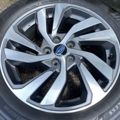 スバル　純正18インチアルミホイール