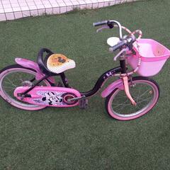 女児用自転車　18インチ　補助輪付き