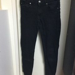 No.467  ZARA レディースブラックジーンズ