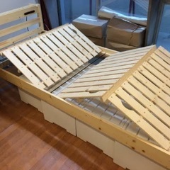 木製　シングルベッド　フレーム
