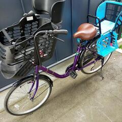 子乗せ自転車3人乗り