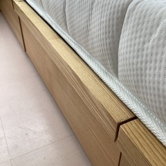 美原店 シングルベッド 収納 引き出し付き