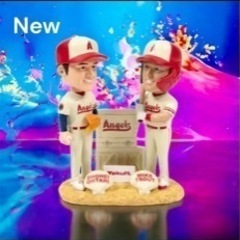 大谷翔平ボブルヘッドWBC トラウトボブルヘッド