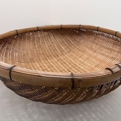 (D-16)   竹製  竹籠  竹ざる  深型