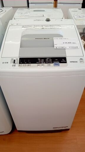 ★ジモティ割あり★ HITACHI 洗濯機 7㎏ 19年製 動作確認／クリーニング済み YJ255