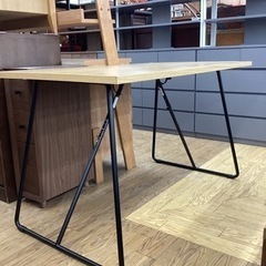 KG-43【新入荷　リサイクル品】無印良品　折りたたみテーブル120