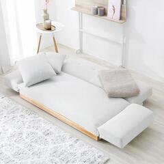 ★展示品のソファー　2人掛けソファ　ローソファーにもなります　幅130〜　定価27999円💳自社配送時🌟代引き可💳※現金、クレジット、スマホ決済対応※