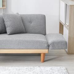 ★展示品のソファー　2人掛けソファ　ローソファーにもなります　幅130〜　定価27999円💳自社配送時🌟代引き可💳※現金、クレジット、スマホ決済対応※