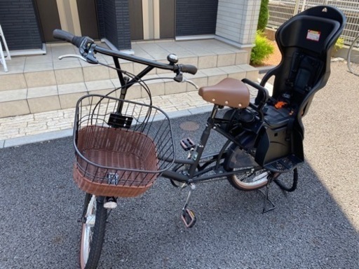 非電動子供乗せ自転車　リヤチャイルドシート付き