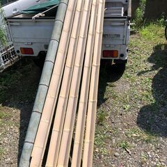 流しそうめんの竹　２m×６本　綺麗に節が抜いてあります！