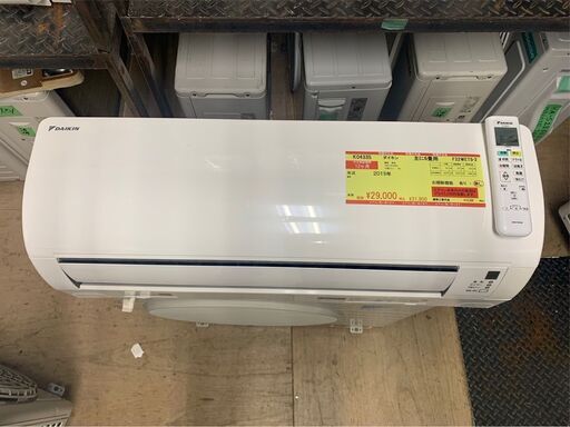 K04335　ダイキン　中古エアコン　主に6畳用　冷房能力　2.2KW ／ 暖房能力　2.2KW
