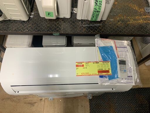 K04336　コロナ　中古エアコン　主に6畳用　冷房能力　2.2KW ／ 暖房能力　2.2KW