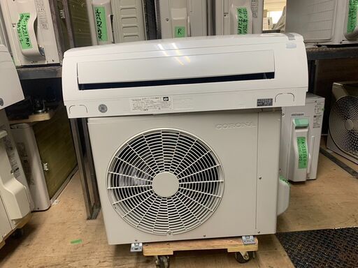 K04336　コロナ　中古エアコン　主に6畳用　冷房能力　2.2KW ／ 暖房能力　2.2KW