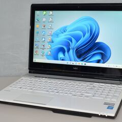 中古ノートパソコン Windows11+office 爆速SSD512GB NEC LL750/M core