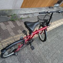 Jeep[ジープ]20吋 折り畳み自転車 外装6段/レッドxブラック