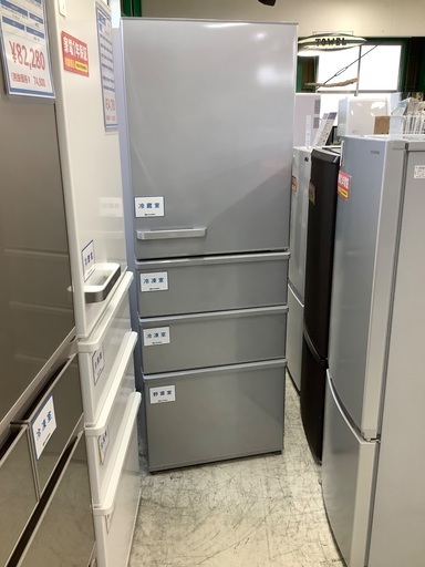 安心の6ヶ月保証付き！！ AQUA　4ドア冷蔵庫　AQR-36H  2019年製　355L