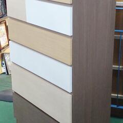 ニトリ NITORI ハイチェスト① 6段 カレナ80HC 80×42×143